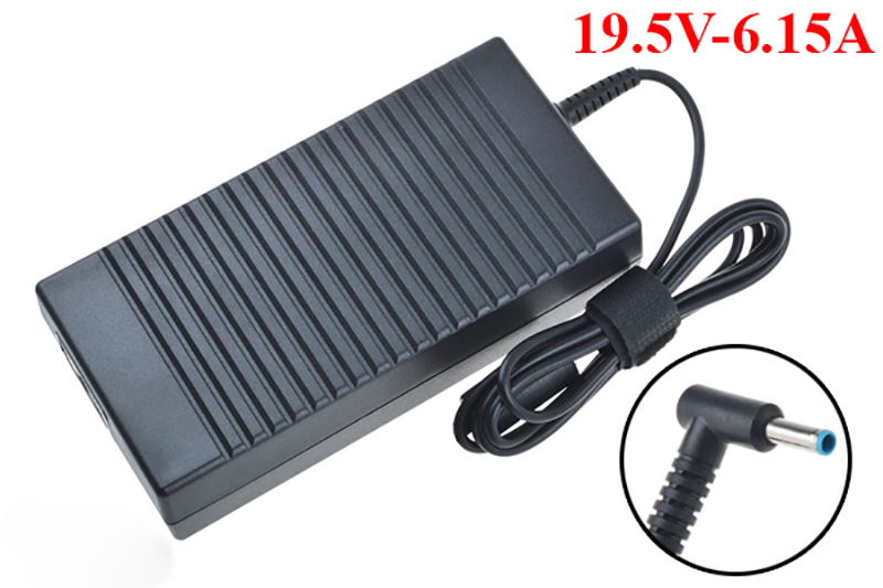 Sạc laptop HP 19.5V - 6.15A chân kim nhỏ loại tốt, sạc laptop tại thanh hóa