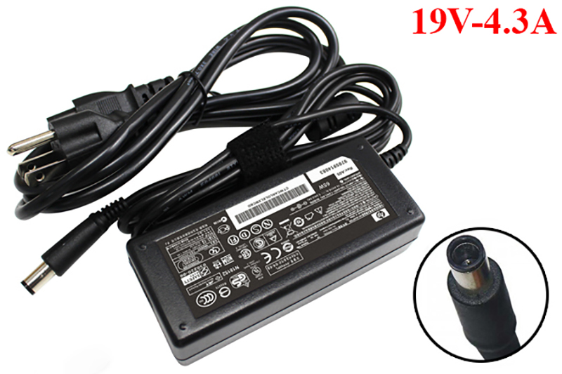 Sạc laptop HP 19V - 4.3A chân kim to loại tốt, sạc laptop tại thanh hóa